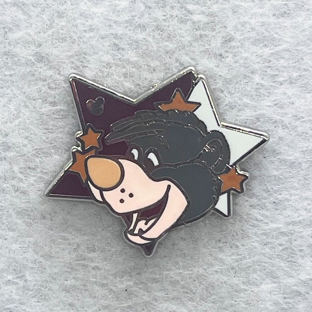 🔮 5/$25 Disney‎ Jungle Book Baloo Stars Pin